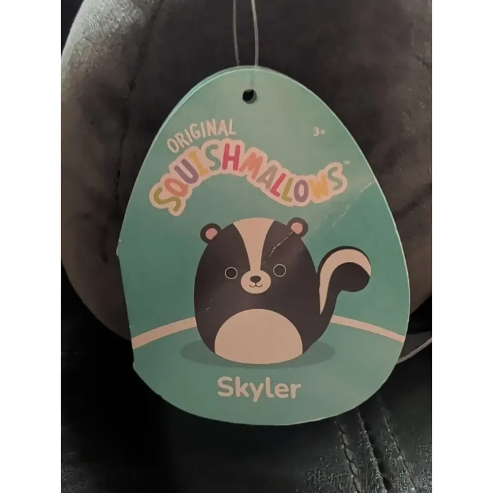 Squishmallows Skyler Black And White Skunk Collectible Plush Stuff Animal NWT 8